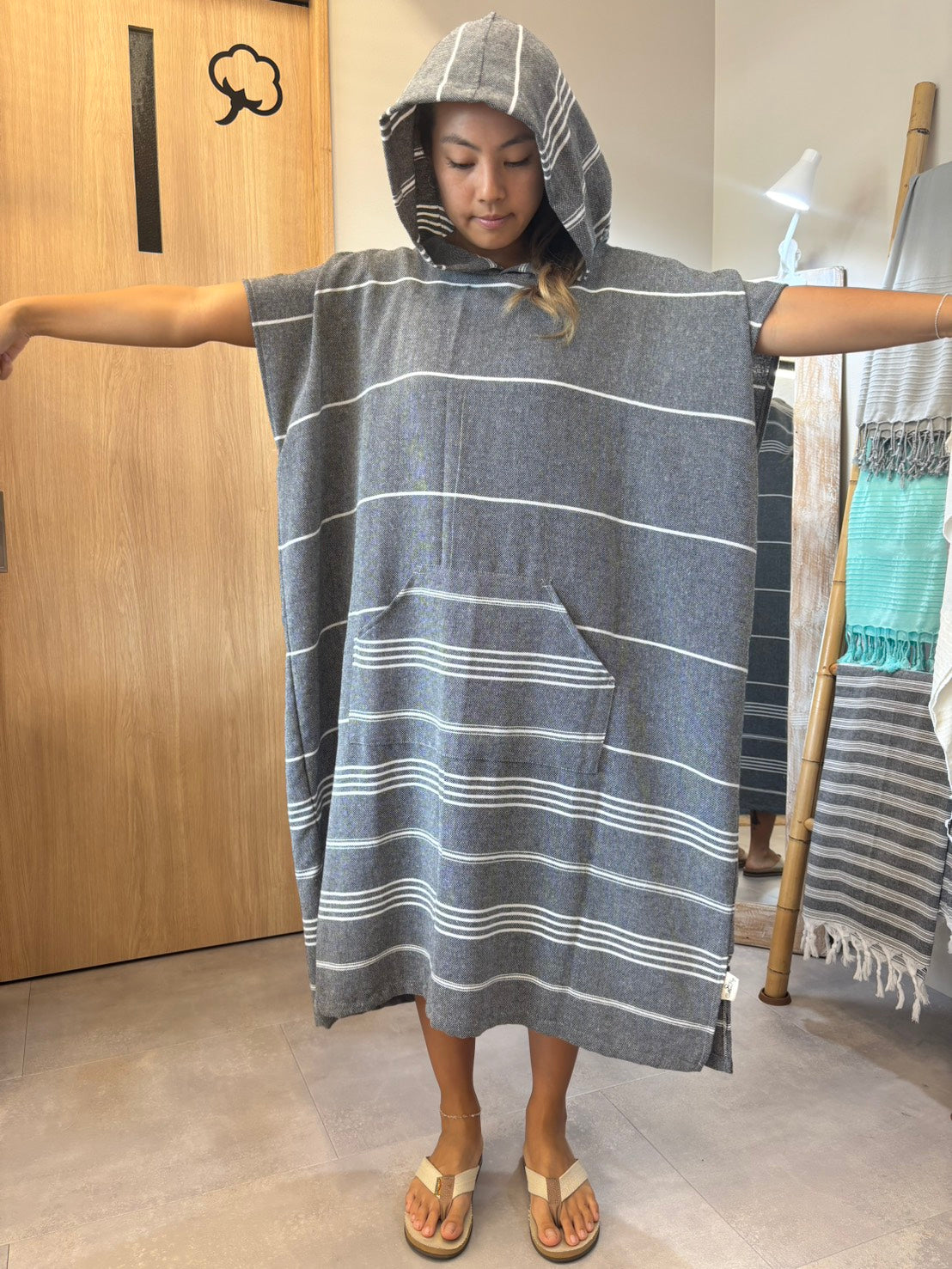 Stripe Poncho
