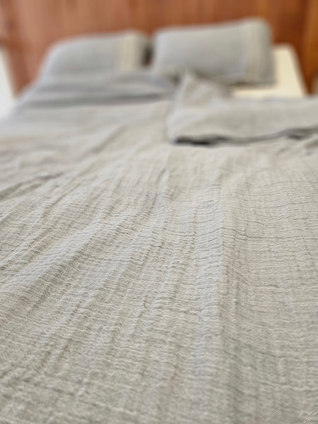 Muslin Bed Set - Gray