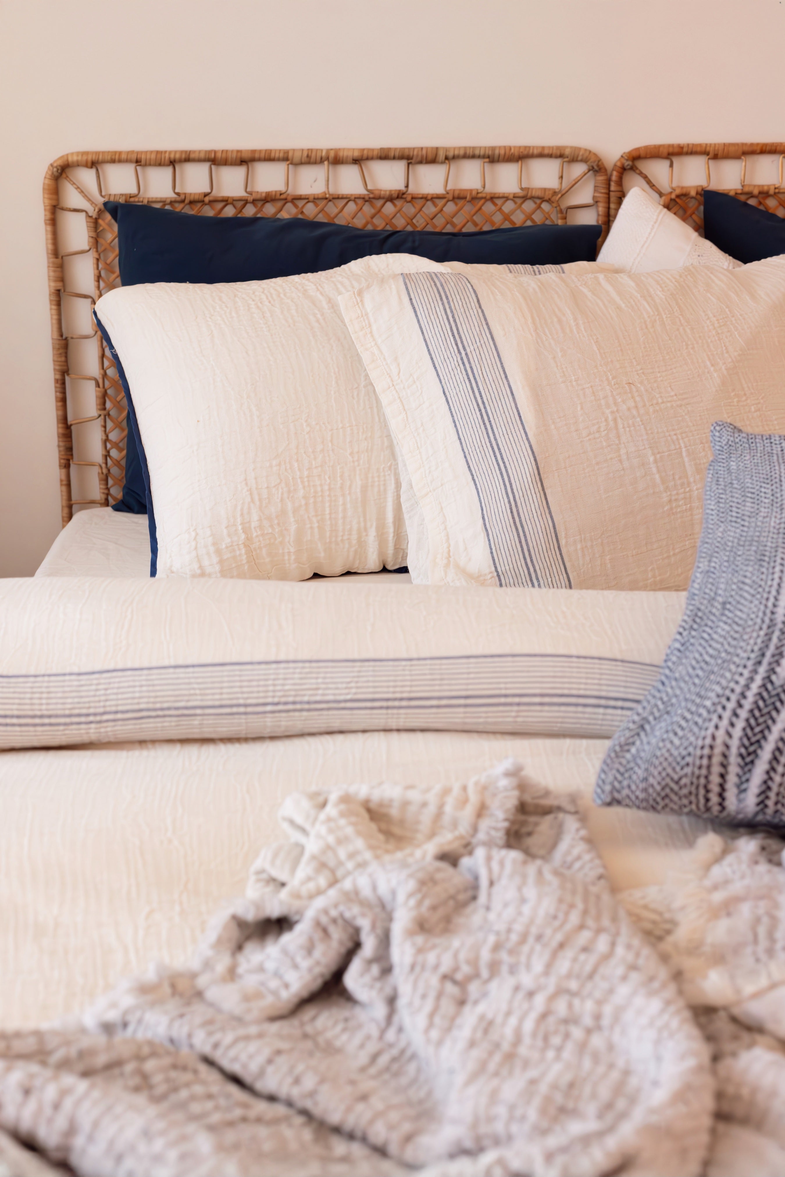 Muslin Bed Set - Cream