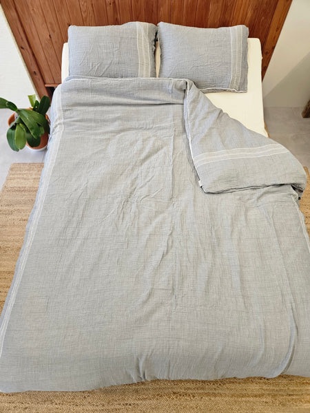 Muslin Bed Set - Gray