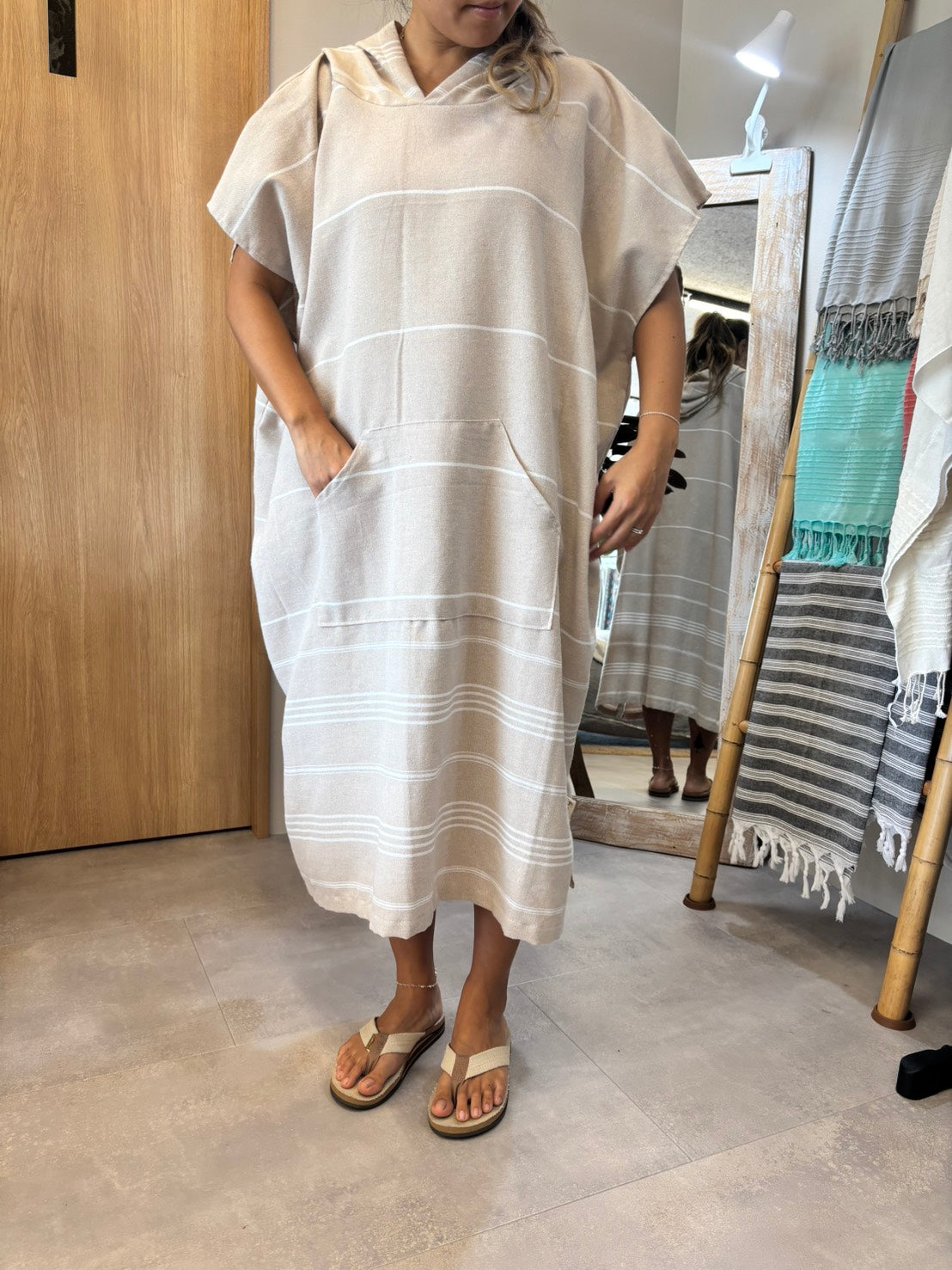 Stripe Poncho