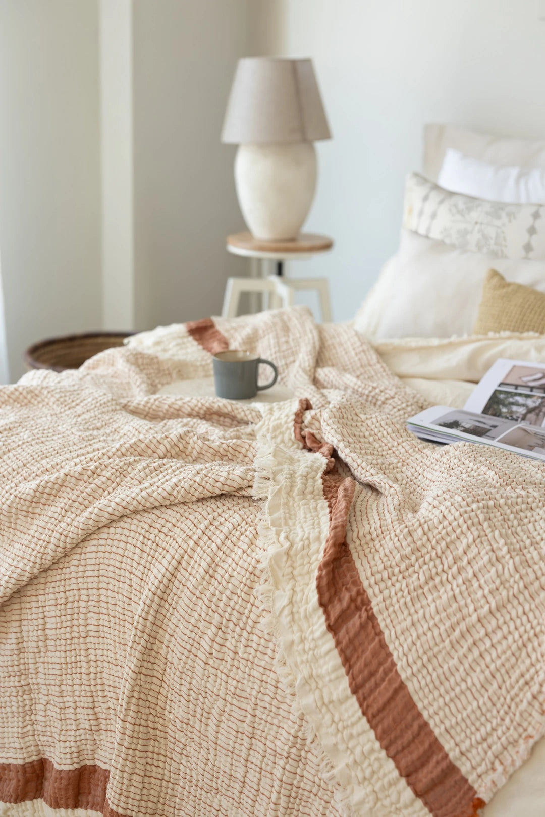 Zeus Muslin Throw - Copper