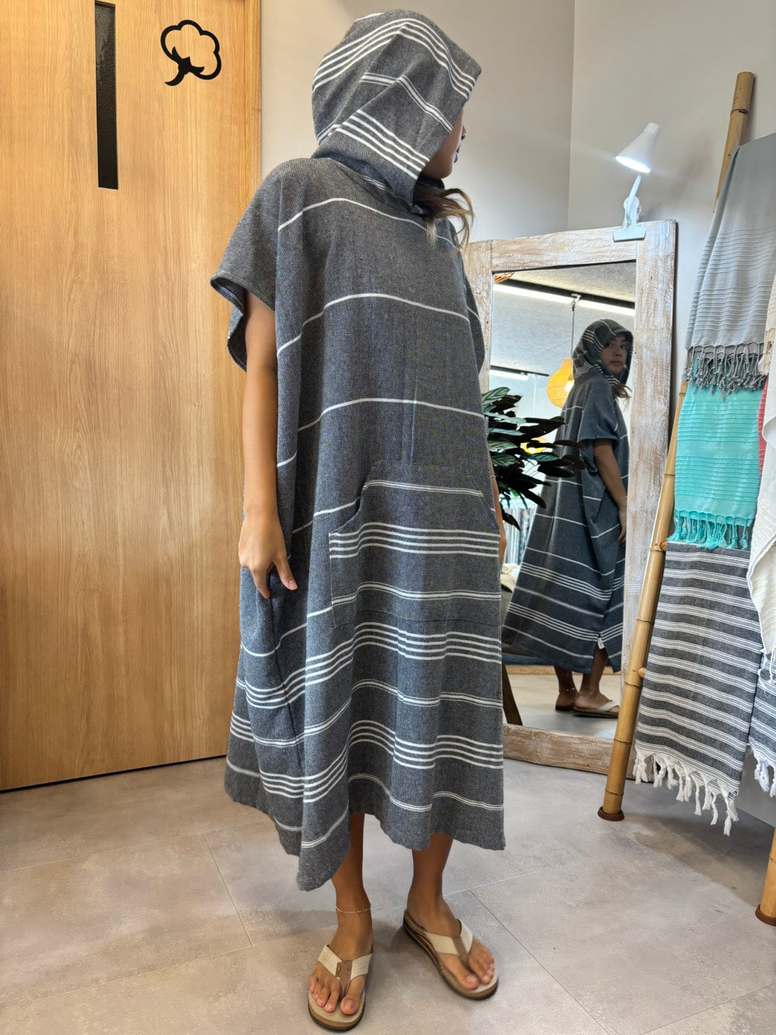 Stripe Poncho