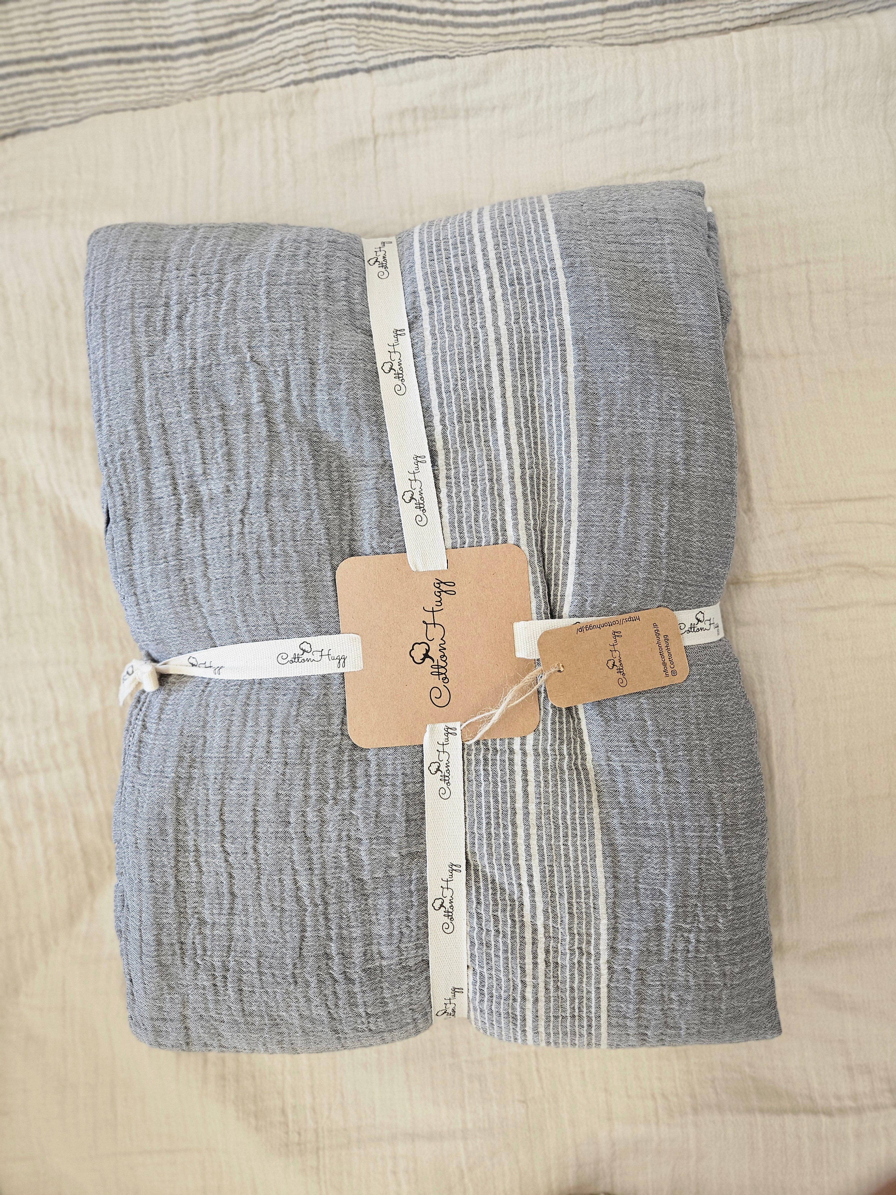 Muslin Bed Set - Gray