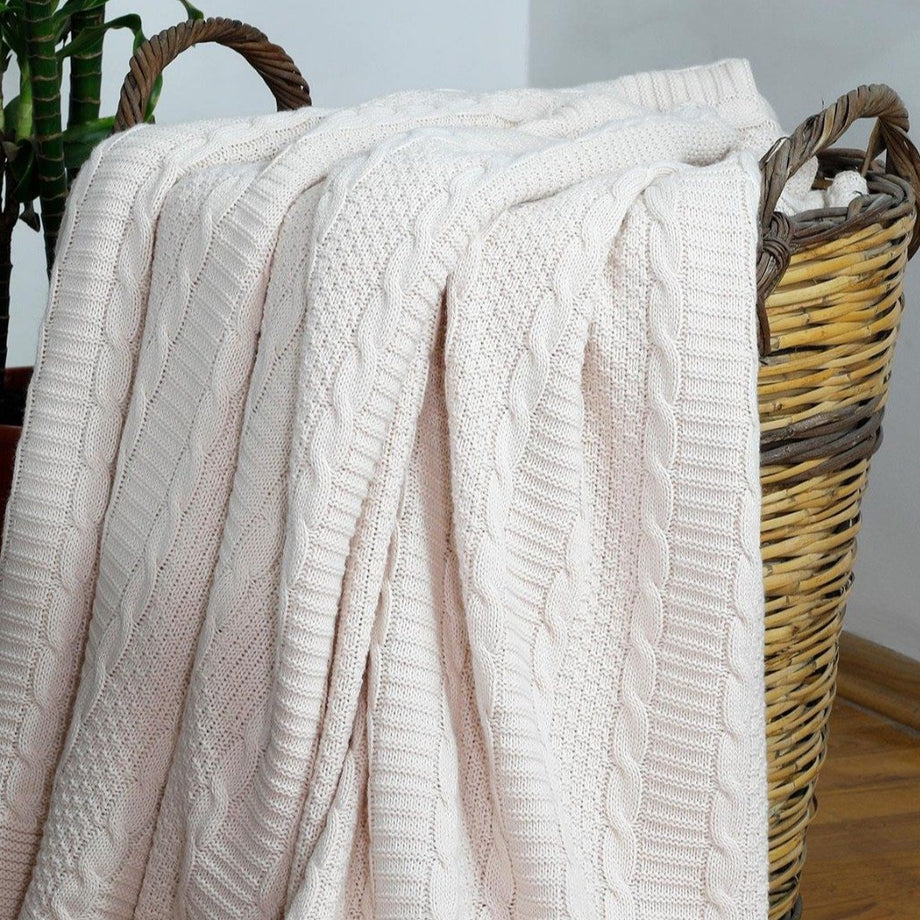 Cozy Knitted Blanket - XL | ニットブランケット | クイーンサイズ
